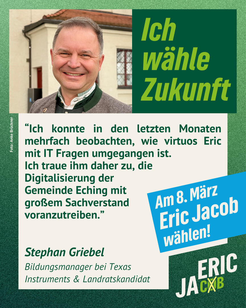 Stephan Griebel Bildungsmanager bei Texas Instruments & Landratskandidat