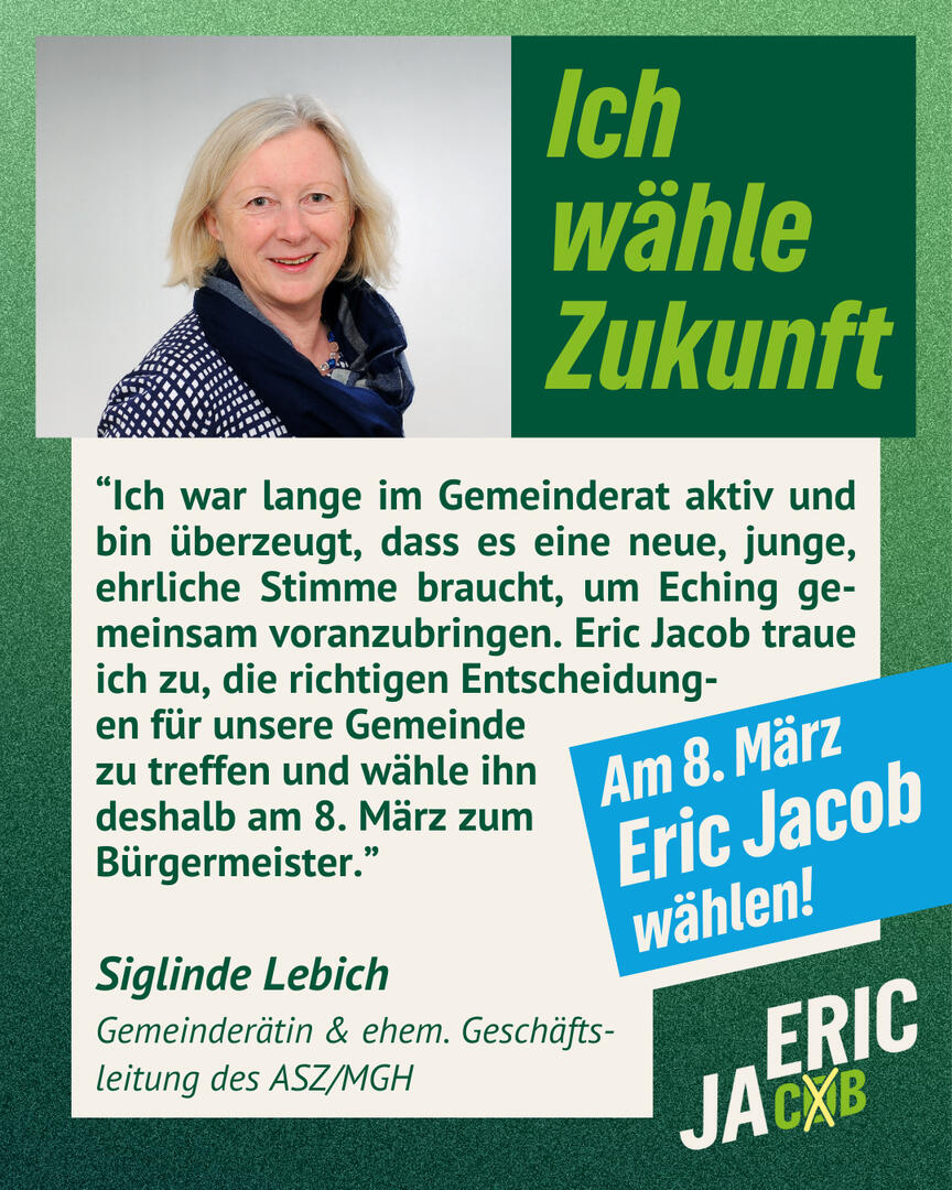 Siglinde Lebich Gemeinderätin & ehem. Geschäftsleitung des ASZ/MGH